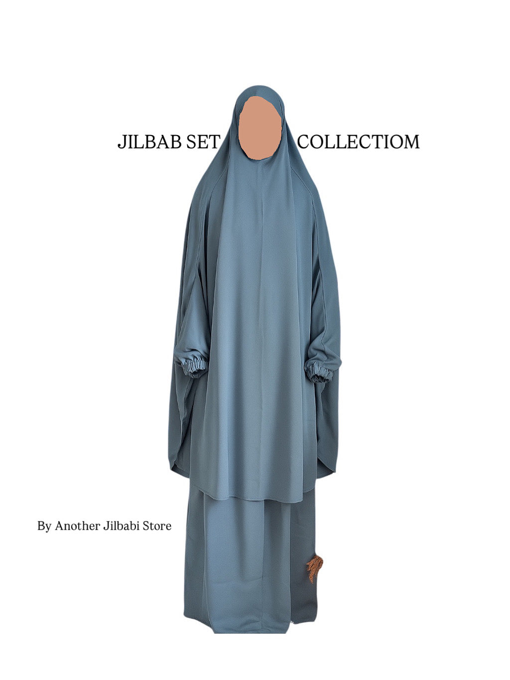 Denim Blue 3 Pc Jilbab Set
