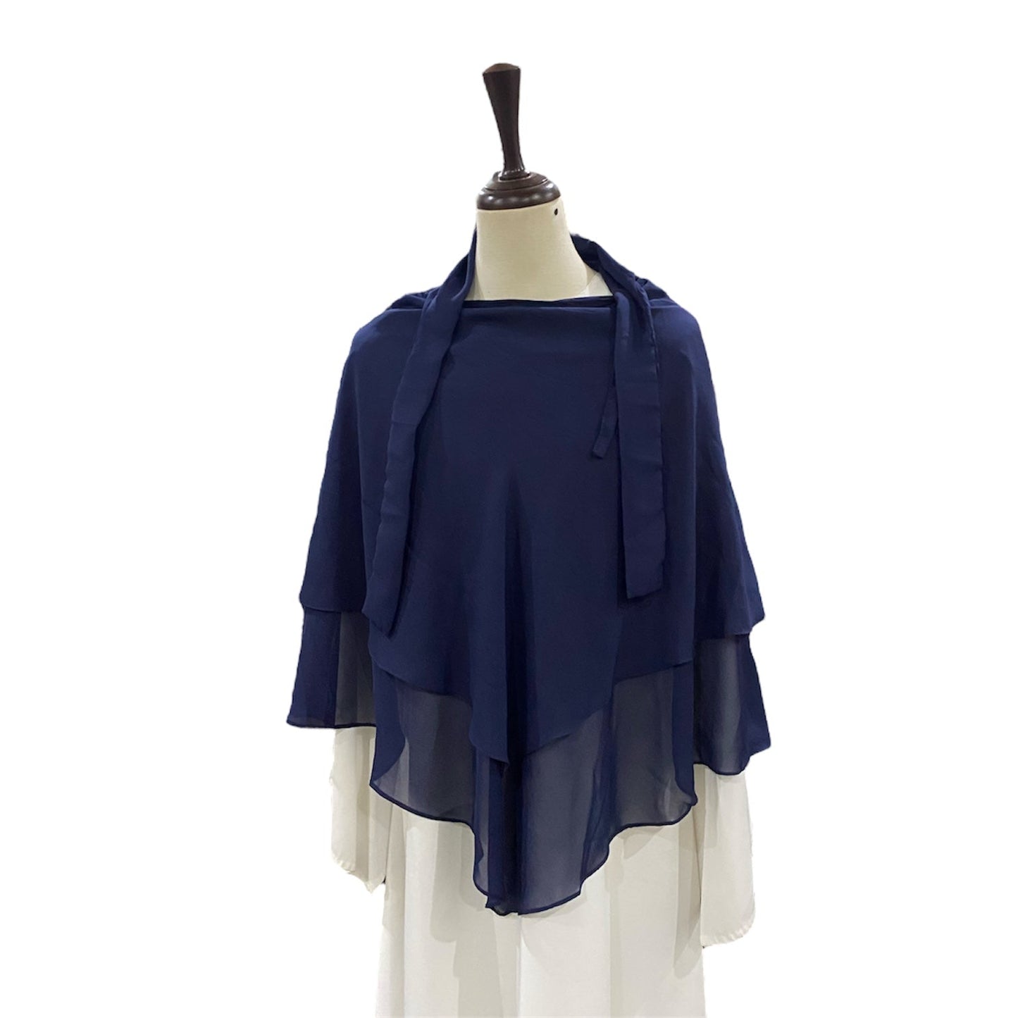 Royal Blue 2 Layer khimar