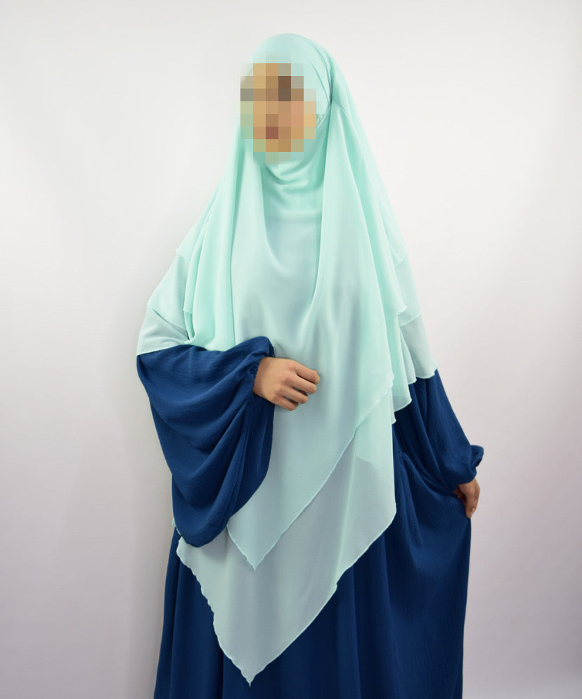 Sea Green Flyer Khimar