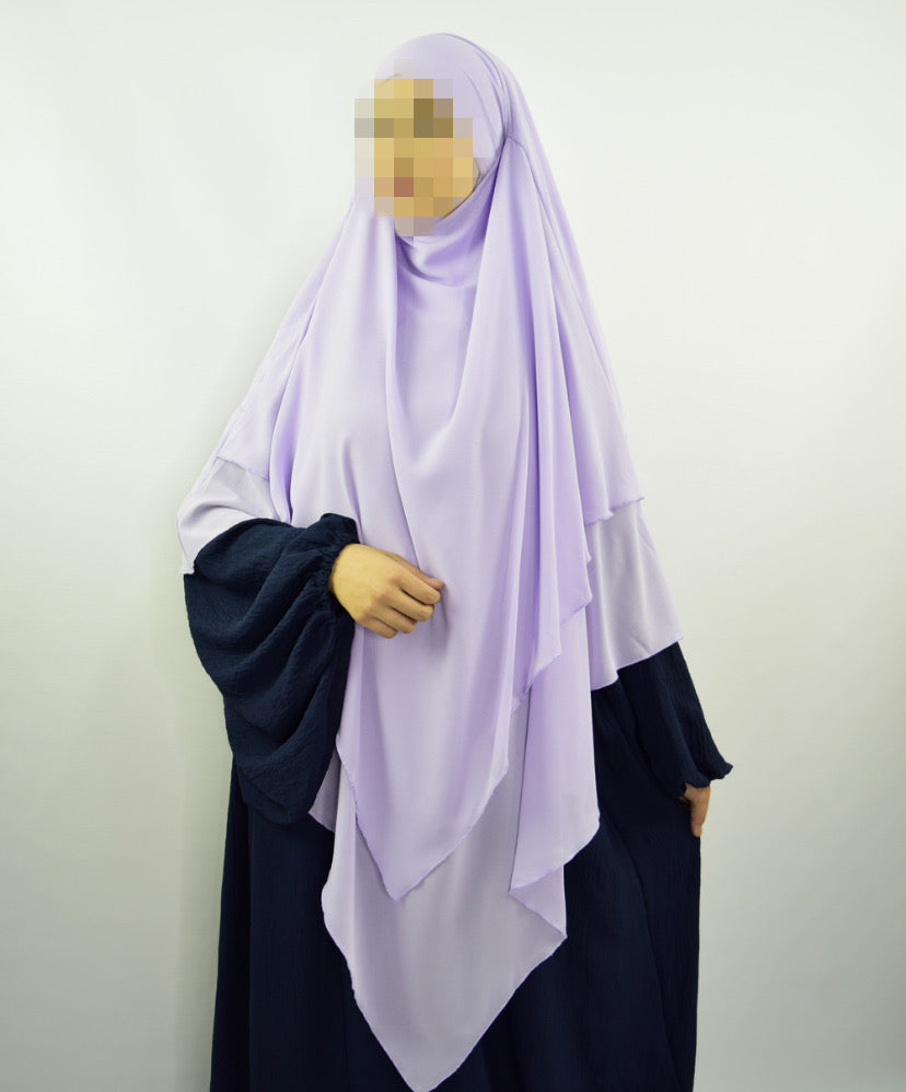 Lavender Light Flyer khimar