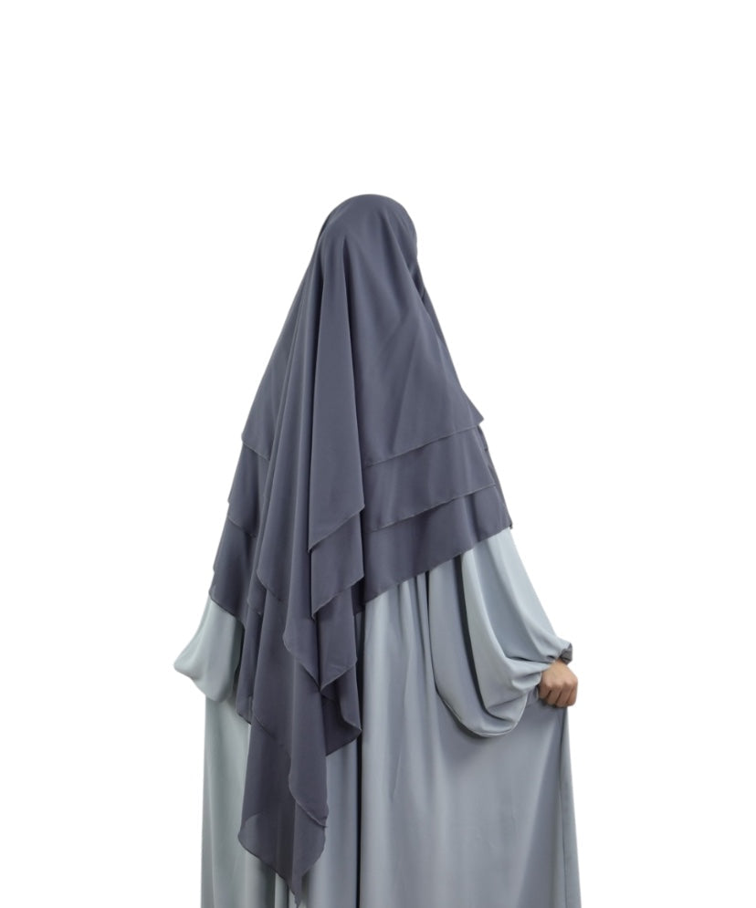 Ash Grey Flyer Khimar