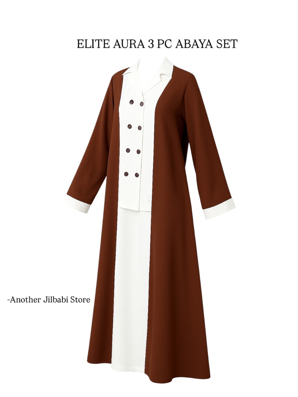 Elite Aura 3 Pc Abaya Set