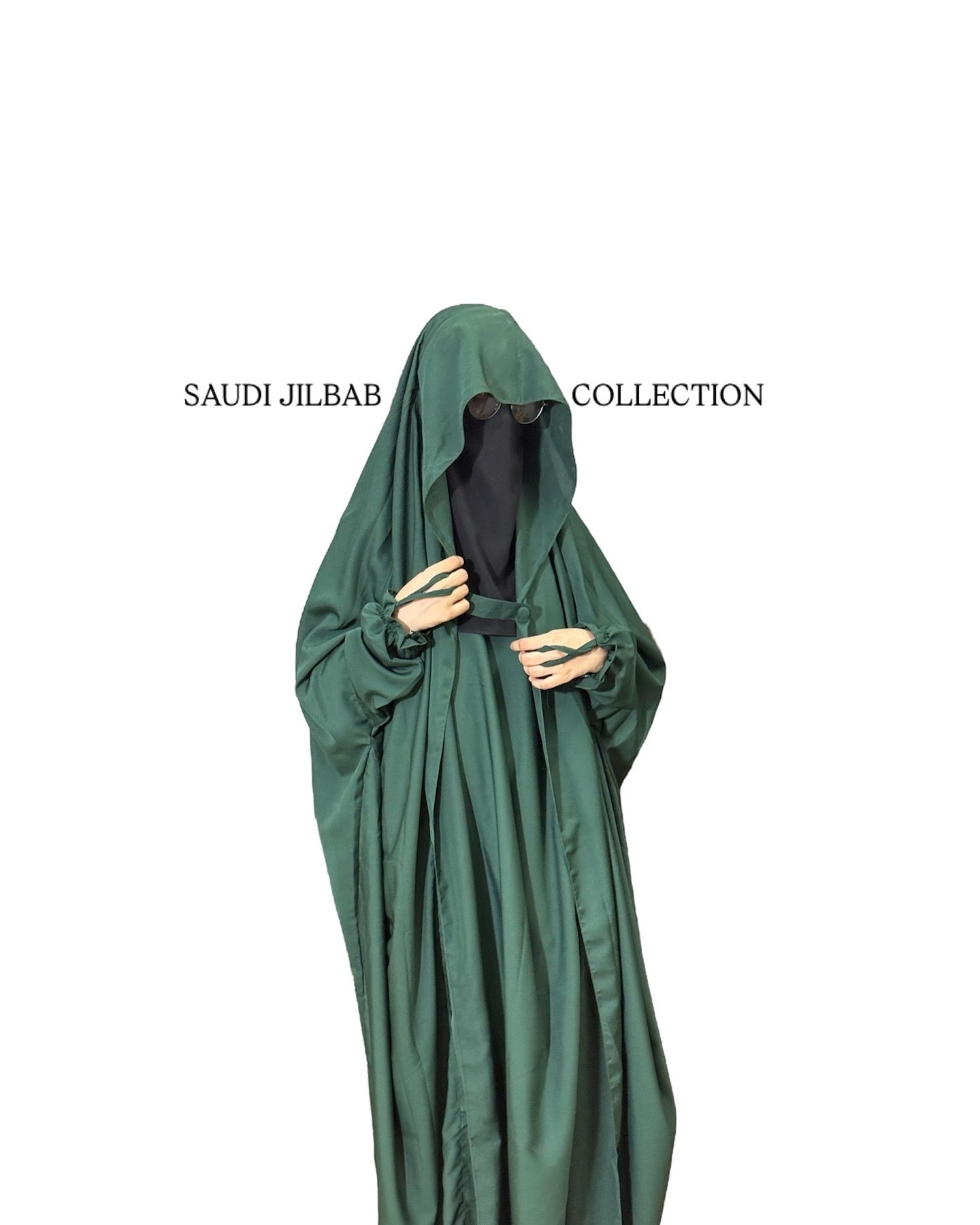 Saudi Jilbab Bottle Green