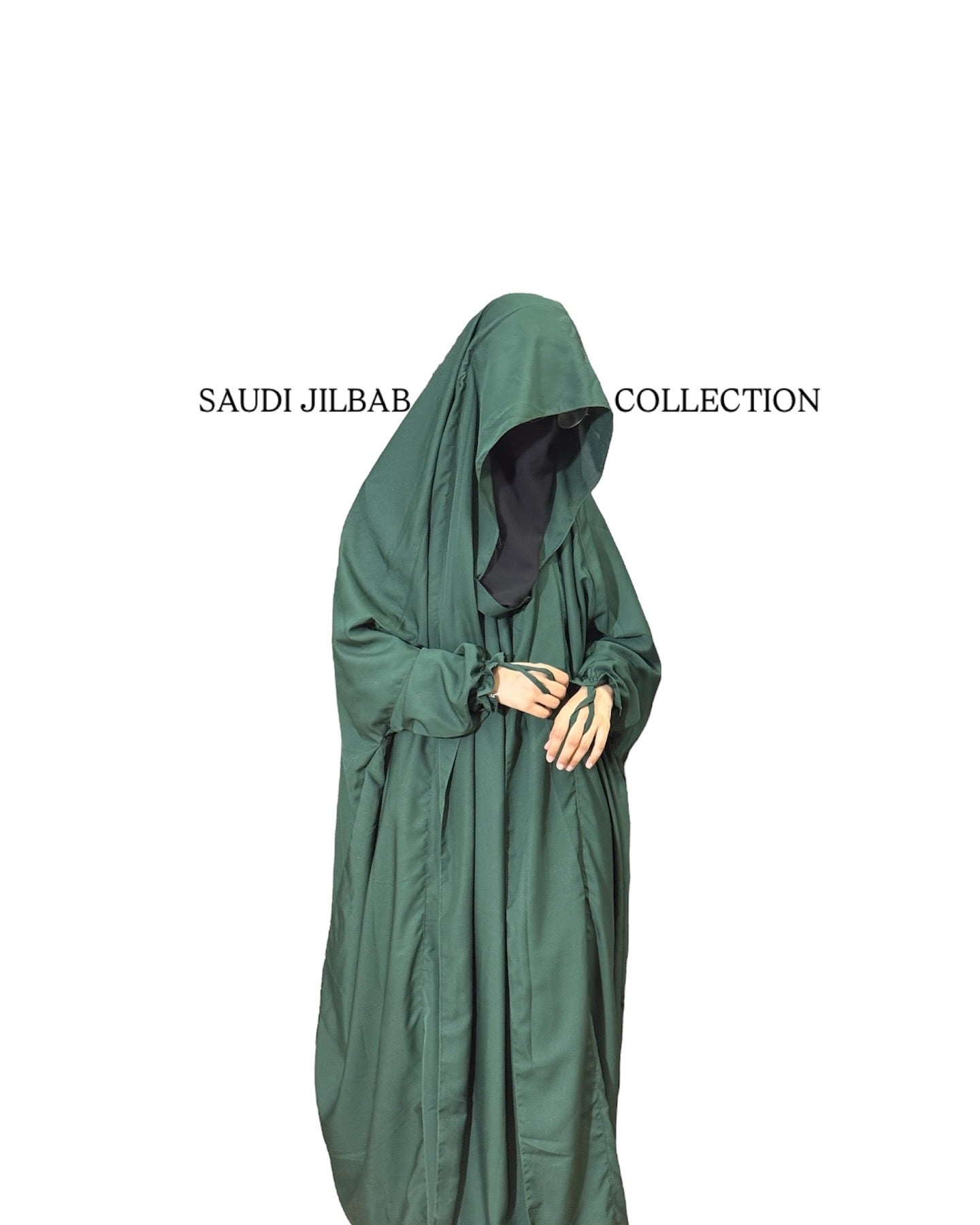 Saudi Jilbab Bottle Green