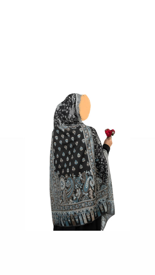 Noir pashmina Hijab