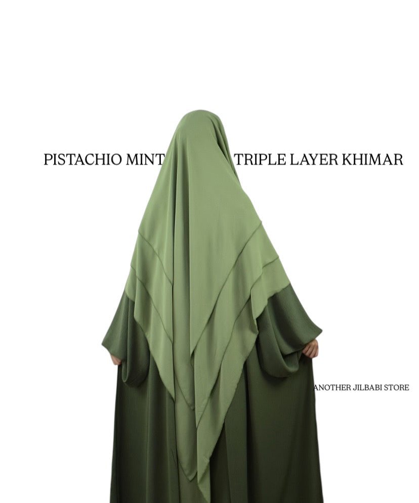 Pistachio mint  Flyer Khimar