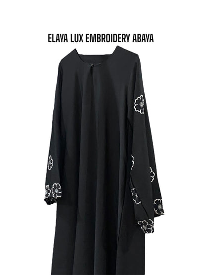 Elaya Luxe Embroidered Abaya