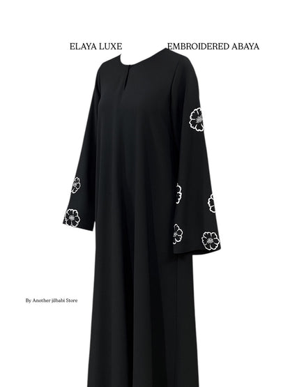Elaya Luxe Embroidered Abaya