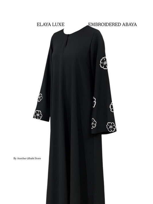 Elaya Luxe Embroidered Abaya