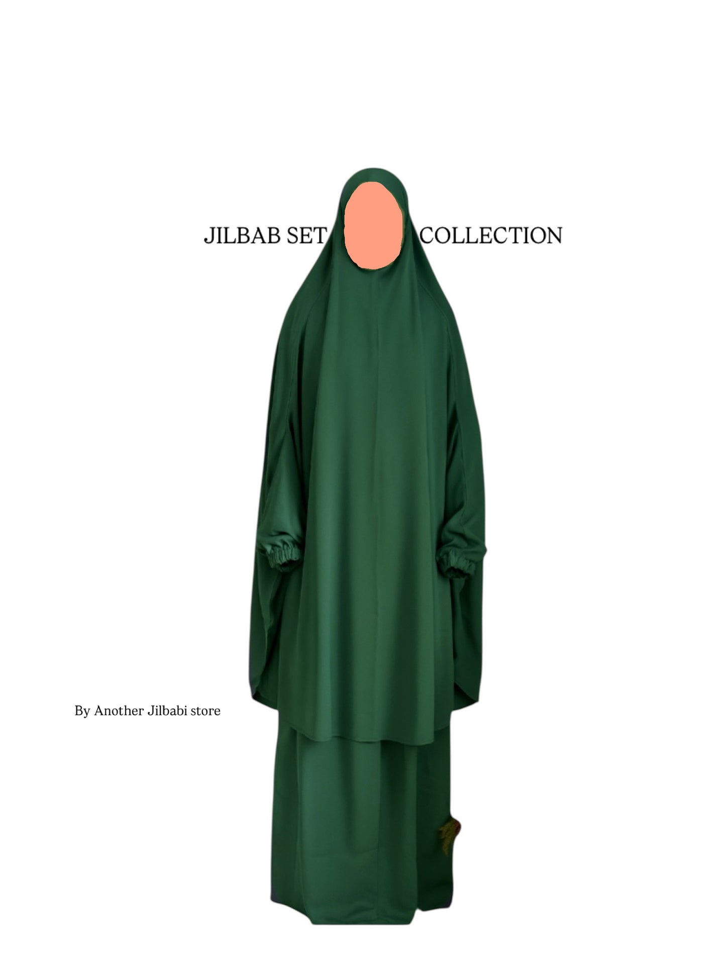 Bottle Green 3 Pc Jilbab Set
