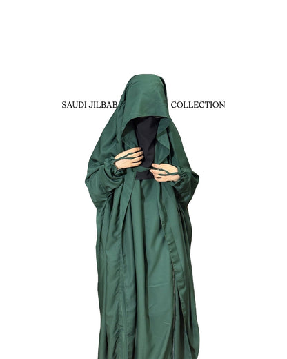 Saudi Jilbab Bottle Green